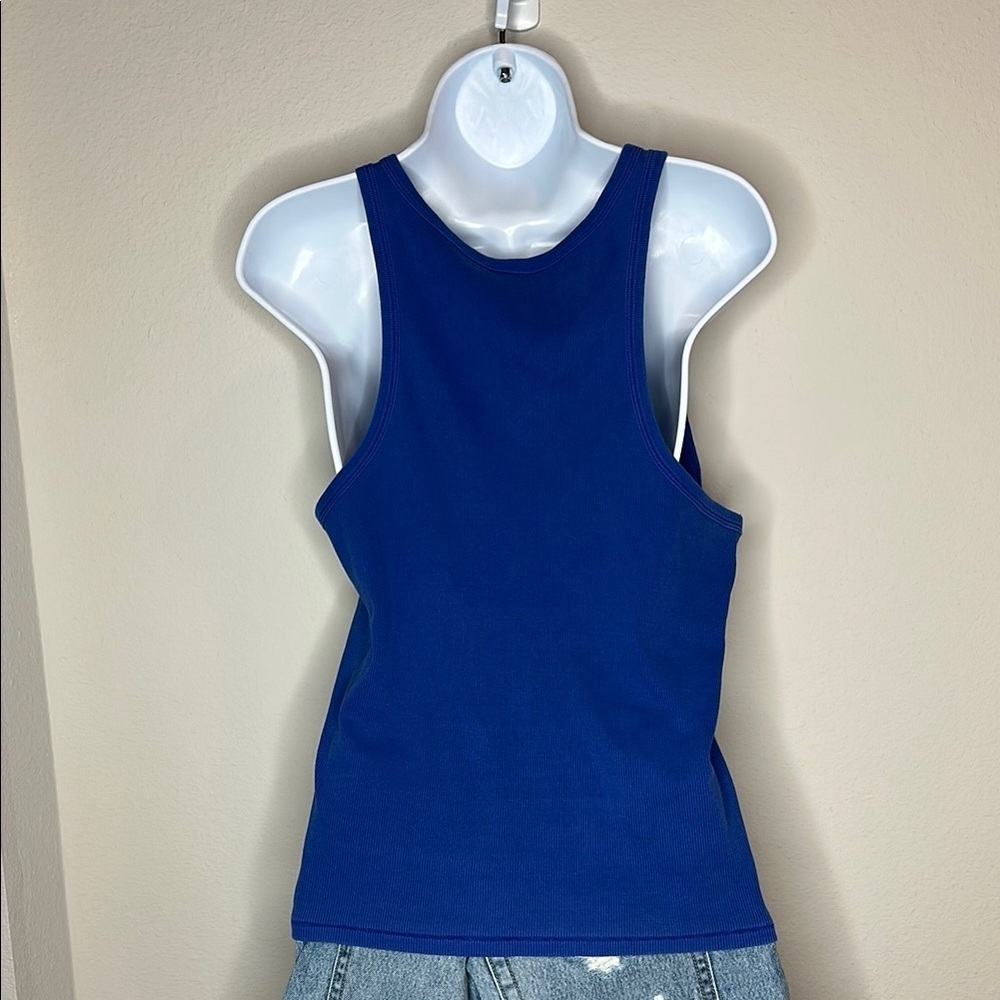 White Crow Blue Sleeveless Tank Top - Picture 3 of 3